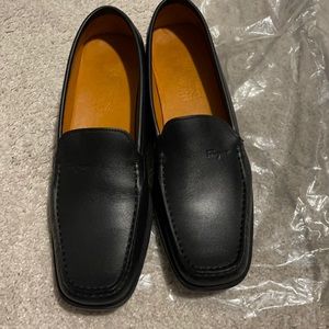 Salvatore Ferragamo Black Leather Loafer